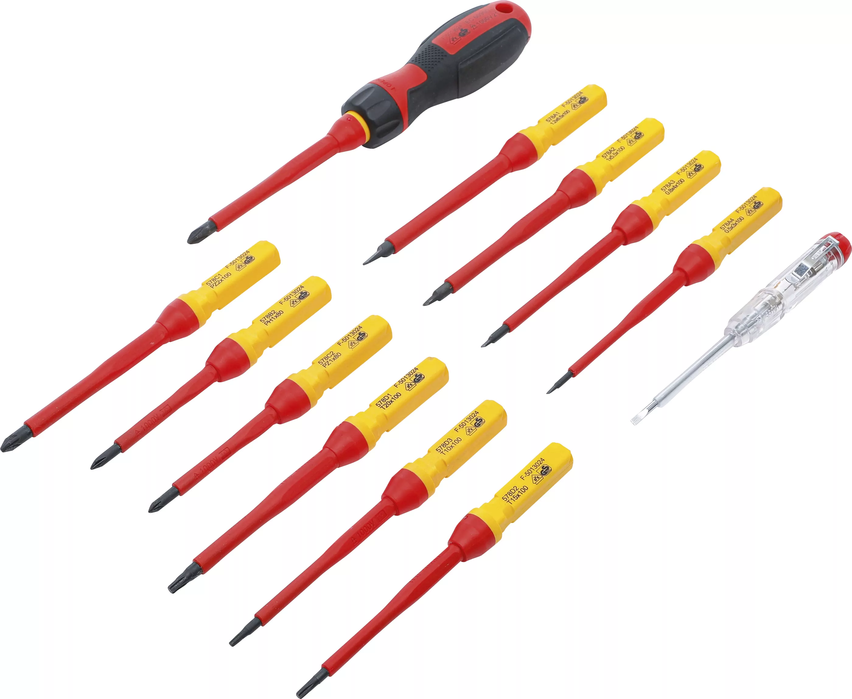 VDE-Schraubendreher-Satz | mit Wechselklingen | 13-tlg.