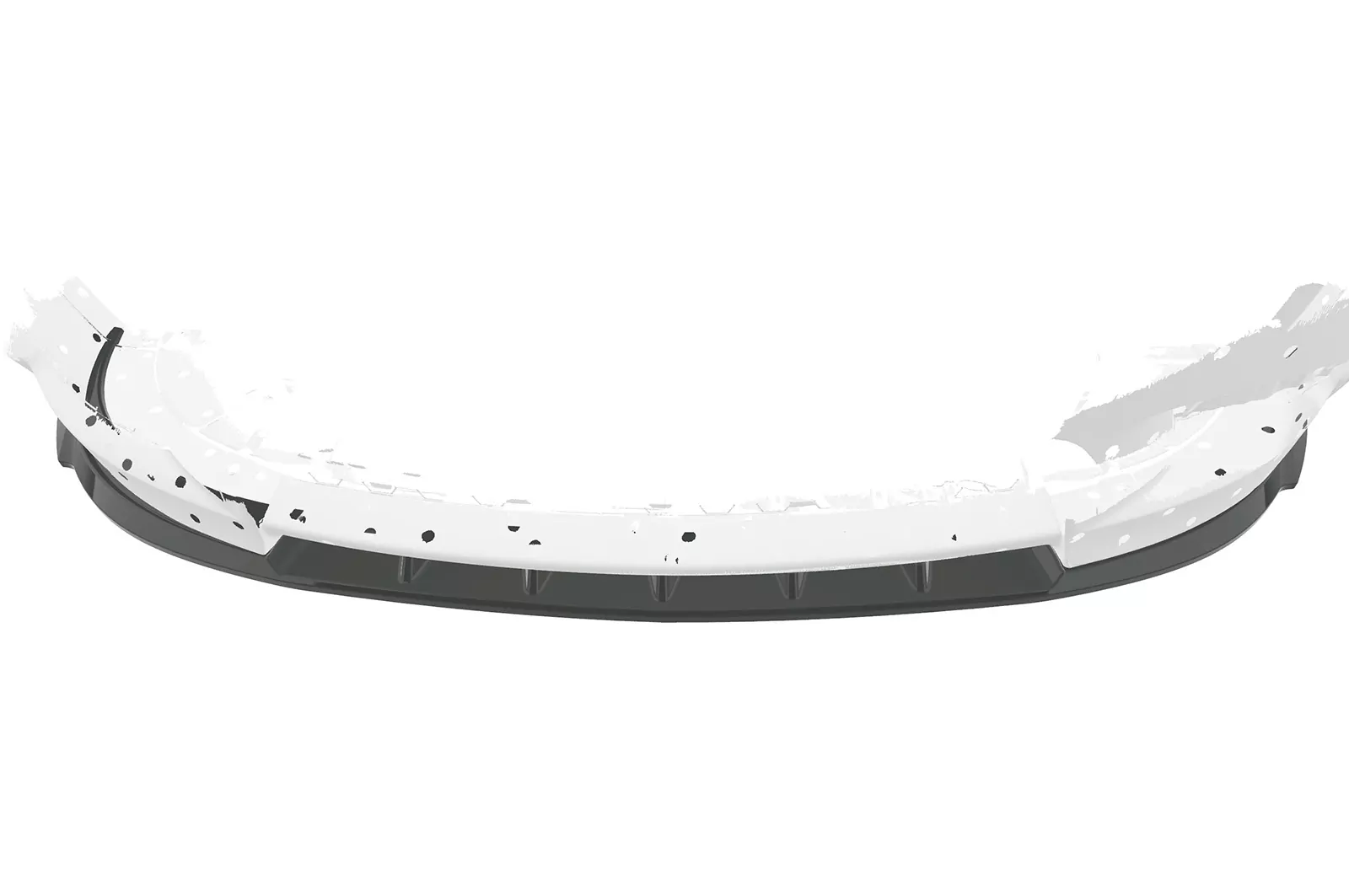 Cup-Spoilerlippe mit ABE für BMW X1 E84 M-Paket CSL547 Schwarz Strukturiert