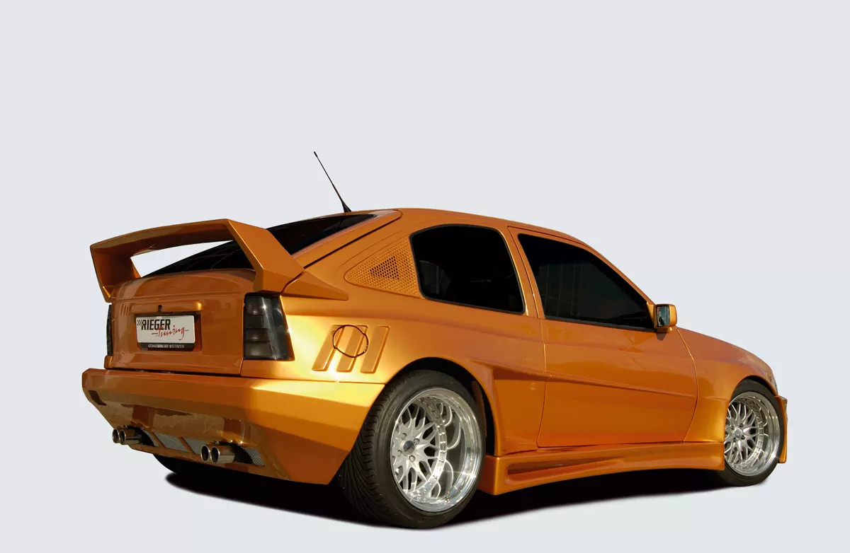 Rieger Heckflügel Breitbau II für Opel Kadett E | 3-tür. 09.88-09.95 mit seitlichen Ansätzen