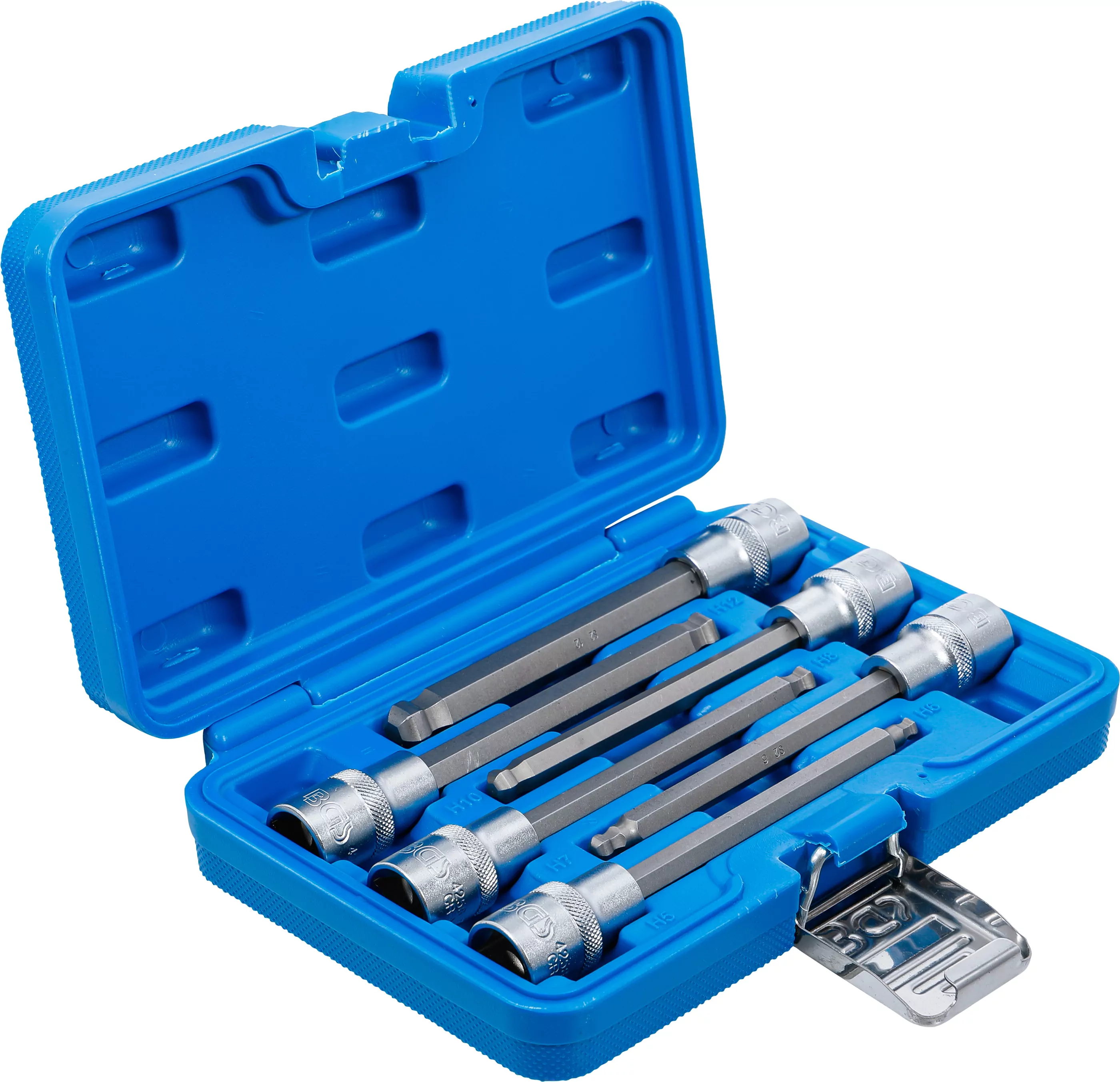 Bit-Einsatz-Satz | Antrieb Innenvierkant 12,5 mm (1/2") | Innensechskant mit Kugelkopf 5 - 12 mm | 6-tlg.