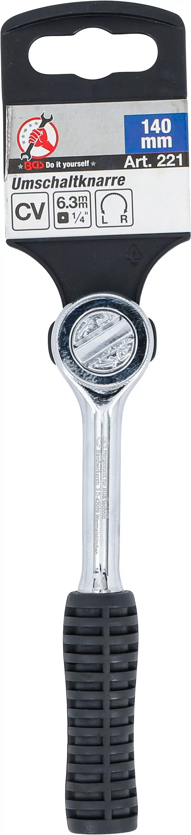 Umschaltknarre | Abtrieb Außenvierkant 6,3 mm (1/4")