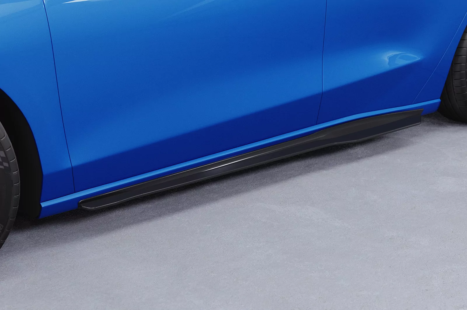 Seitenschweller für Ford Focus MK4 Turnier ST/ST-Line SS519 Schwarz Strukturiert