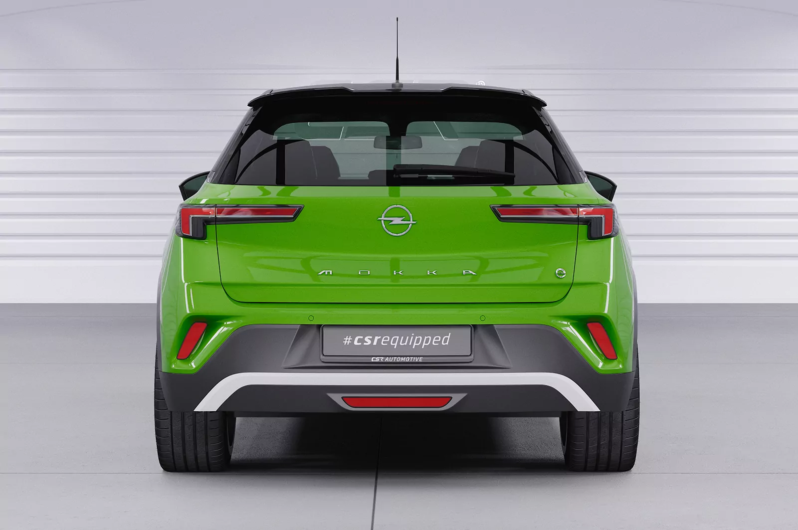 Heckflügel mit ABE für Opel Mokka B HF917 Schwarz Strukturiert