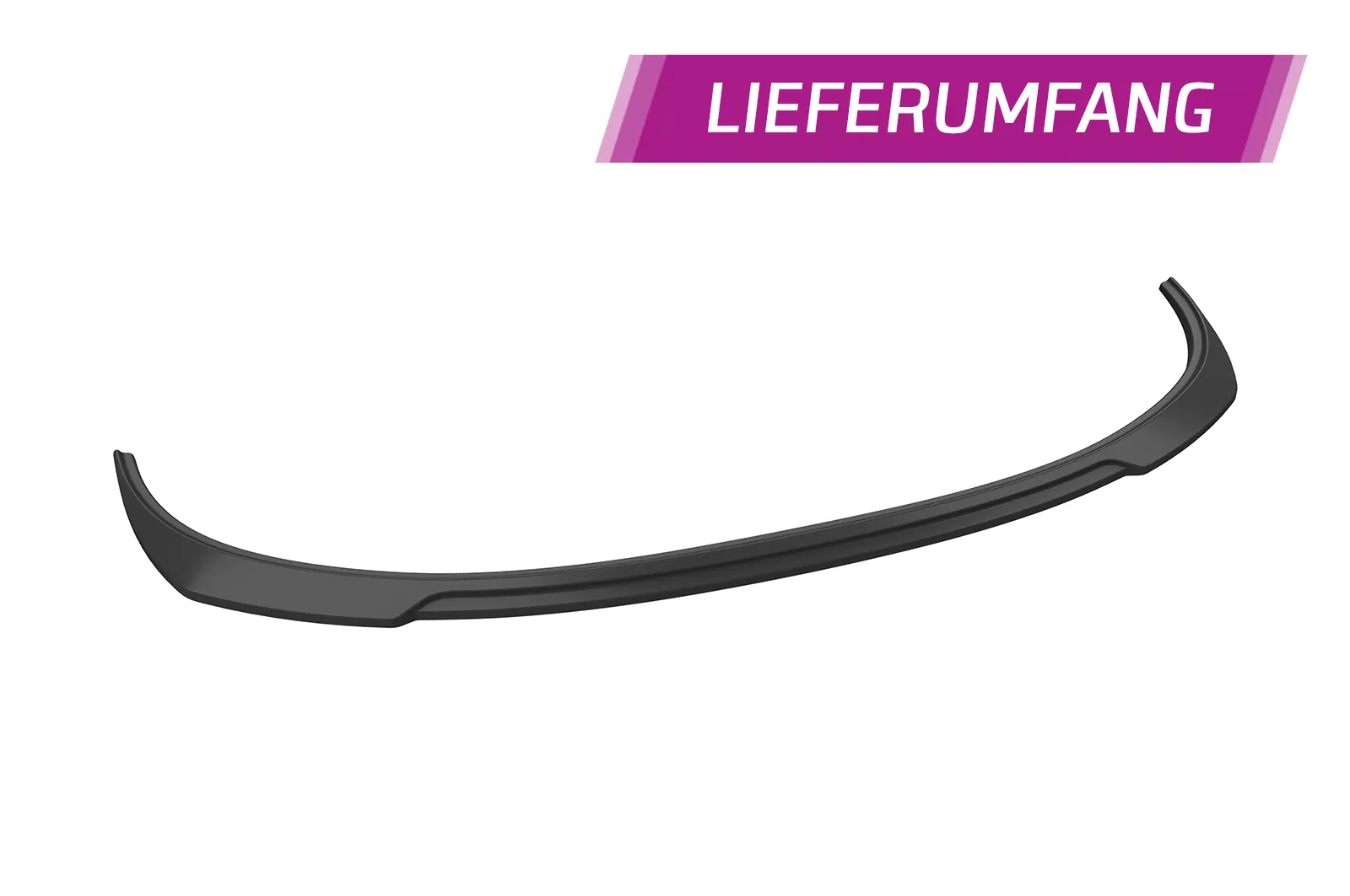 Cup-Spoilerlippe mit ABE für Citroen DS3 CSL518 Schwarz Strukturiert