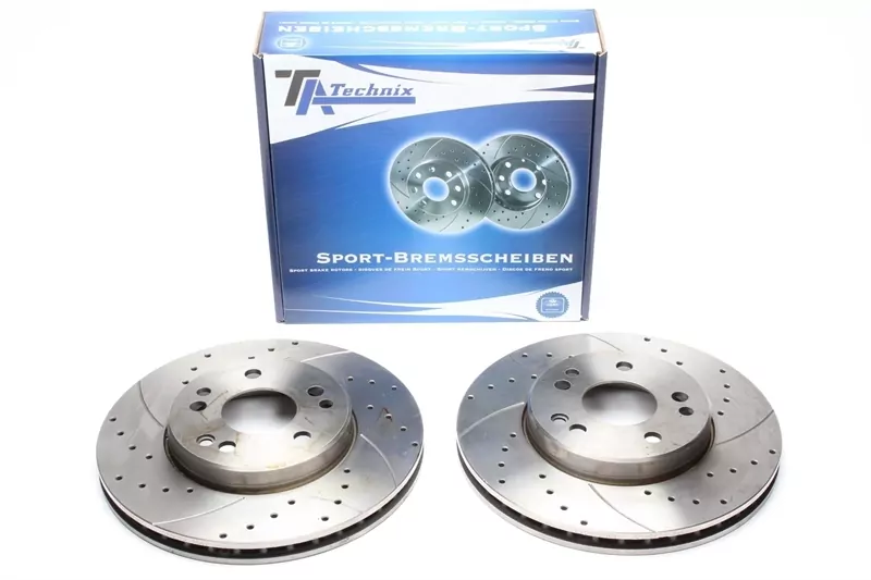 TA Technix Sport Bremsscheiben Satz Vorderachse passend für Mercedes Benz E-Klasse / S-Klasse