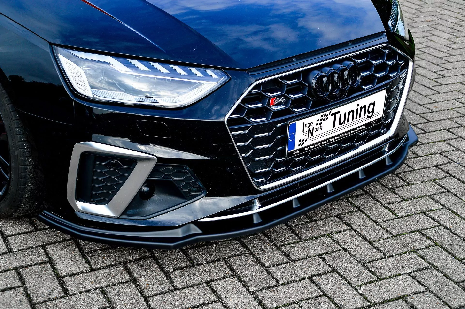 Cup Frontspoilerlippe für Audi A4 S-Line + S4 B9 Facelift