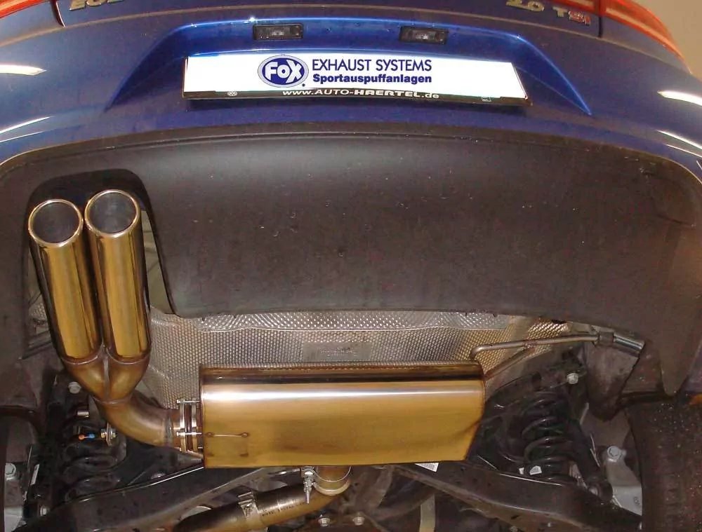 VW Eos 1F - Facelift - 2,0l  Endschalldämpfer einseitig - 2x80 Typ 16