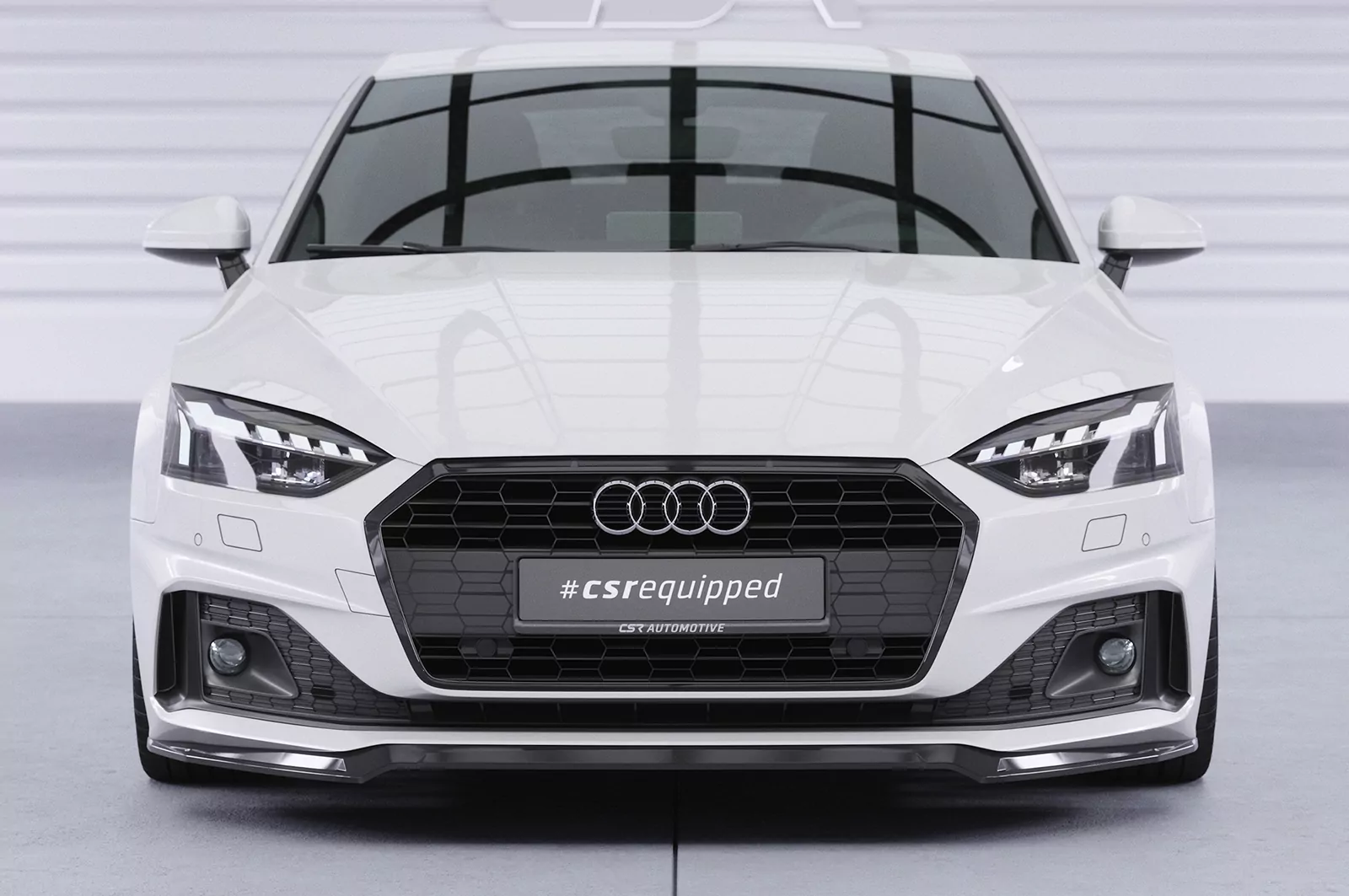 Cup-Spoilerlippe mit ABE für Audi A5 F5 Basis / Advanced CSL562 Schwarz Strukturiert