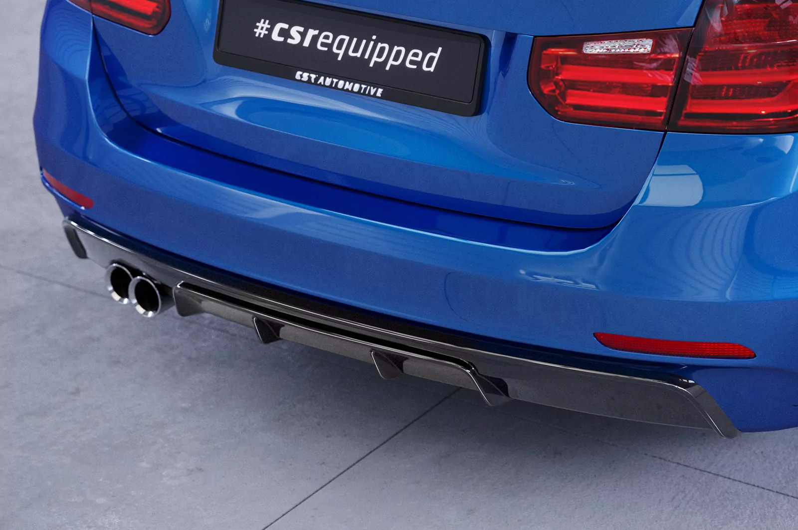 Heckansatz für BMW 3er (F30 / F31) Limousine und Touring HA272 Strukturiert (schwarz matt)