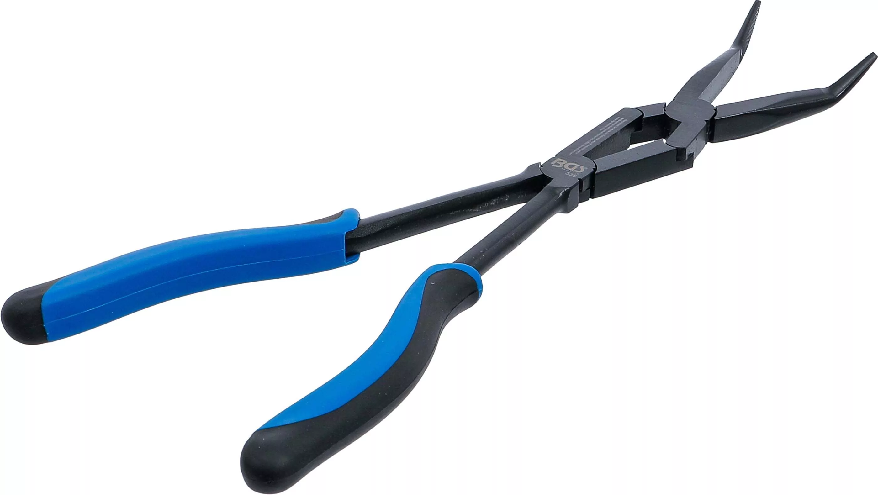 Doppelgelenk-Zange | abgewinkelte Spitze | 350 mm