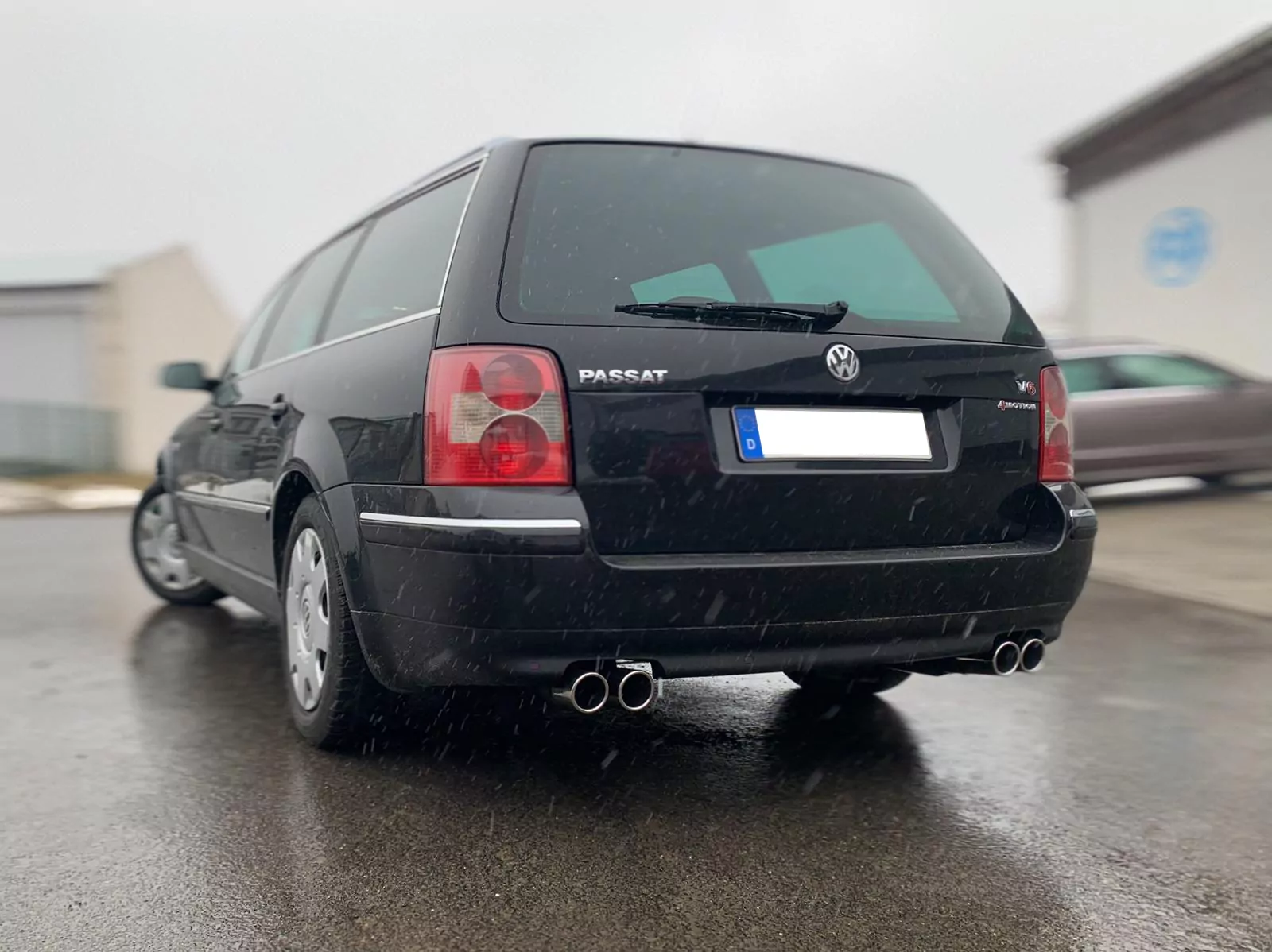 VW Passat 3B/ 3BG 4-Motion W8 Optik  Endschalldämpfer rechts/links - 2x76 Typ 16 rechts/links versetzt