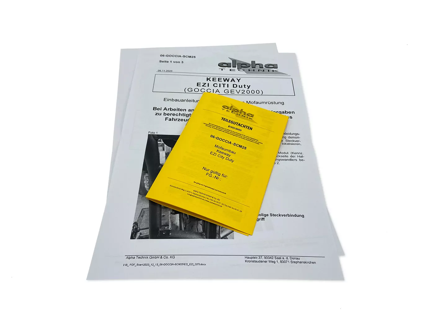 Drosselkit Mofa für EZI / Keeway City Duty Typ GOCCIA-GEV2000 Modelljahr 2023-