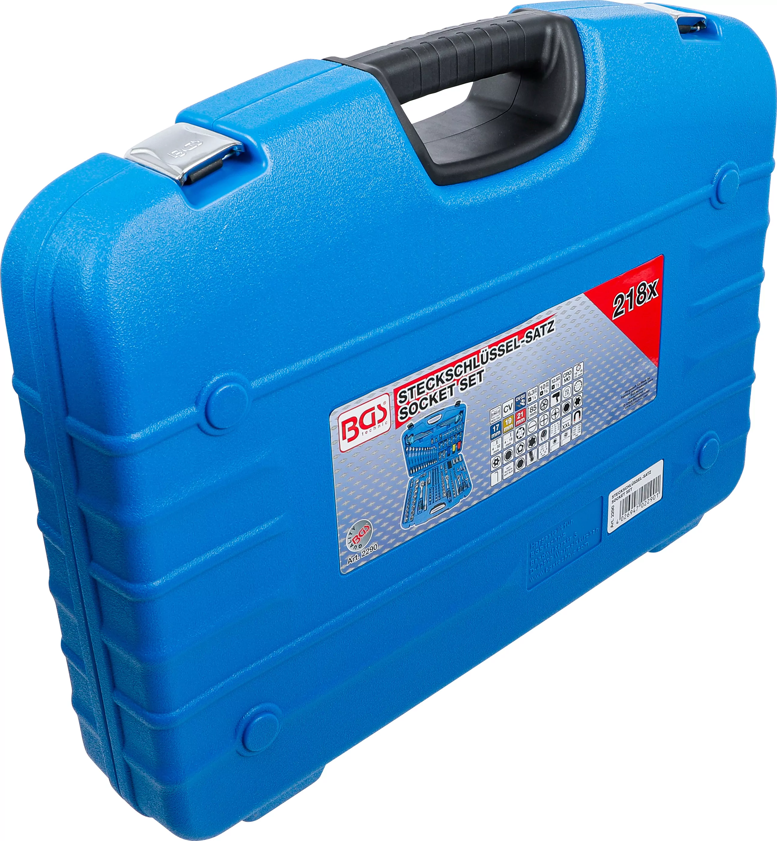 Steckschlüssel-Satz "Gear Lock" | Antrieb 6,3 mm (1/4") / 10 mm (3/8") / 12,5 mm (1/2") | 218-tlg.