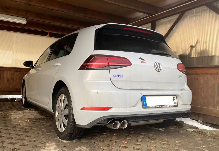 VW Golf VII - GTE  Endschalldämpfer - 2x80 Typ 25