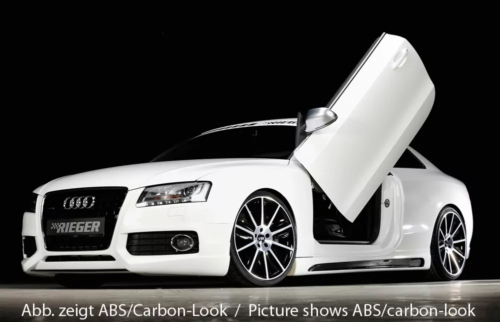 Rieger Seitenschweller rechts  matt schwarz für Audi A5 (B8/B81) Coupé 06.07-07.11 (bis Facelift)