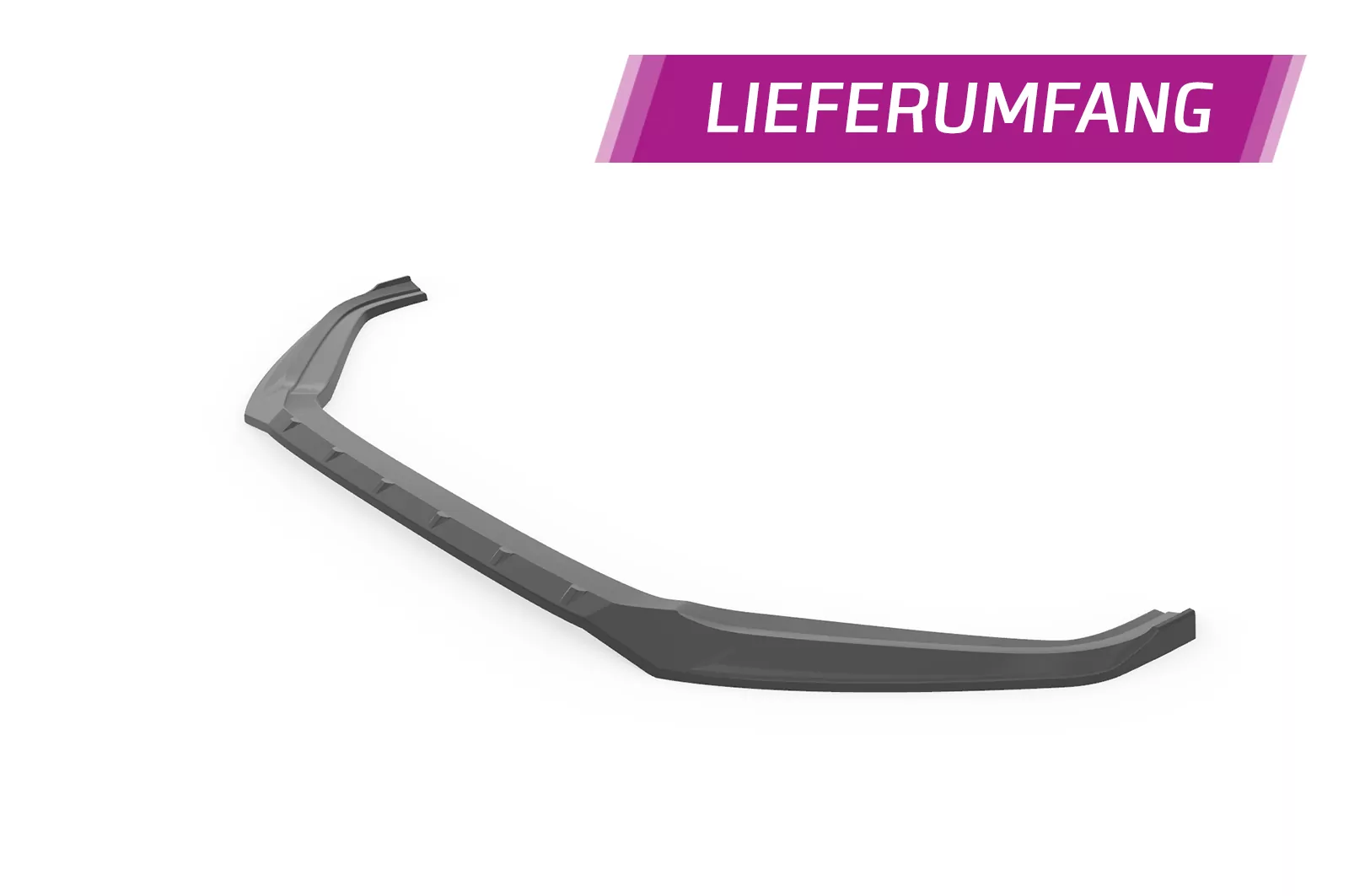 Cup-Spoilerlippe mit ABE für VW Polo 5 (Typ 6C) GTI CSL709 Schwarz Strukturiert