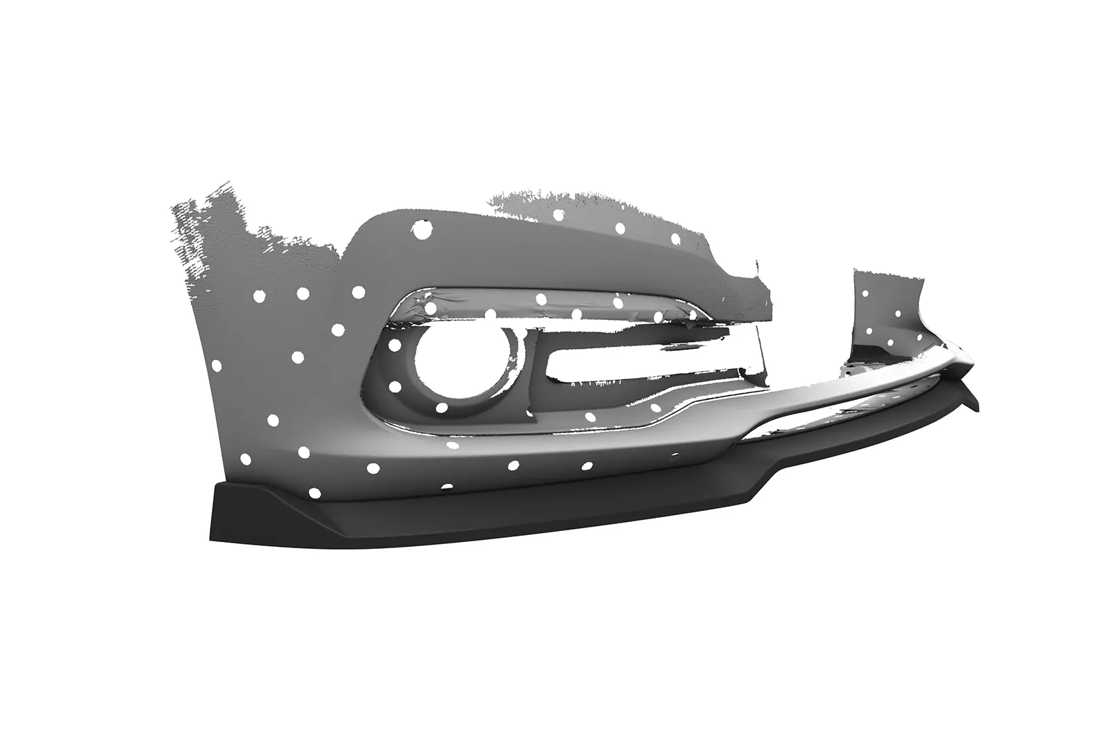 Cup-Spoilerlippe mit ABE für BMW 3er F30/F31 LCI CSL604 Schwarz Strukturiert