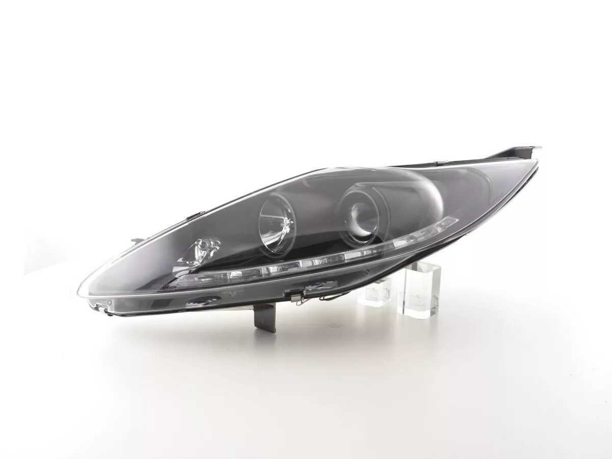 Scheinwerfer Set Daylight LED TFL-Optik Ford Fiesta Bj. 08-12 schwarz