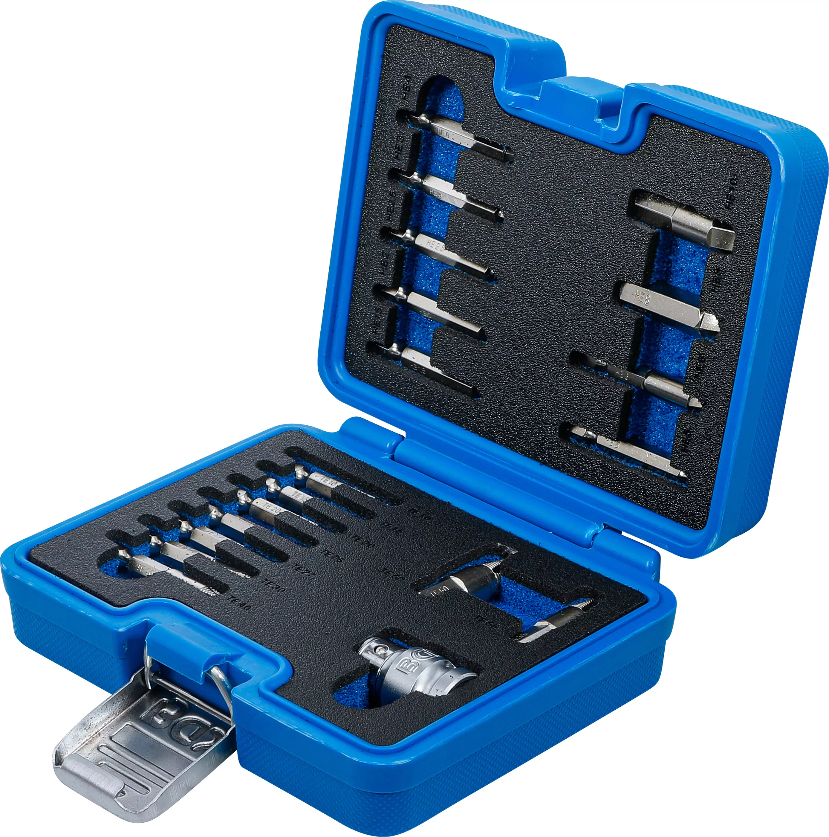 Schraubenausdreher-Satz | für Innensechskant 1,5 - 10 mm / T-Profil (für Torx) | T10 - T55 | 19-tlg.