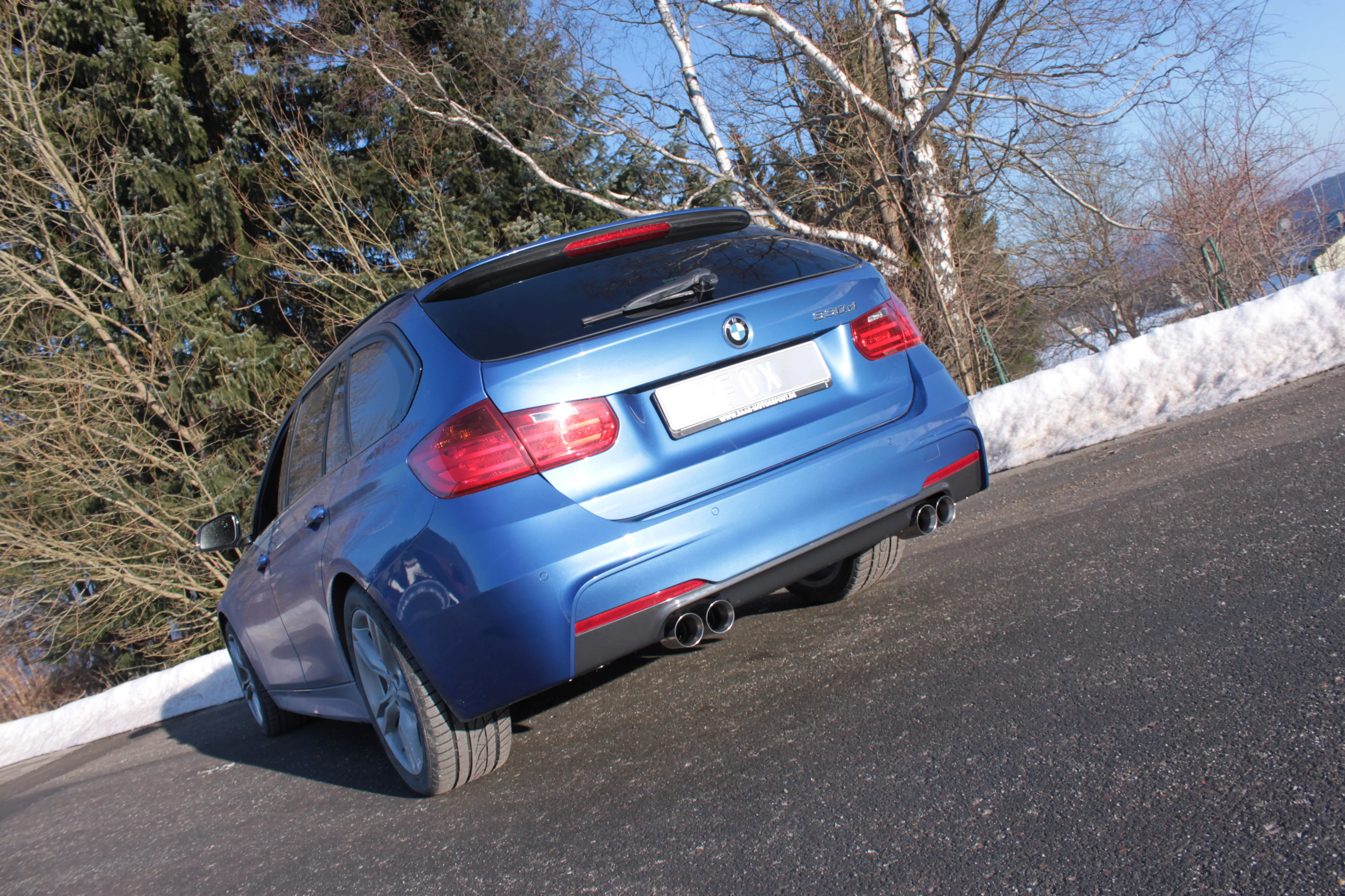 BMW F30/31 - 330d  Endschalldämpfer quer Ausgang rechts/links - 2x76 Typ 25 rechts/links