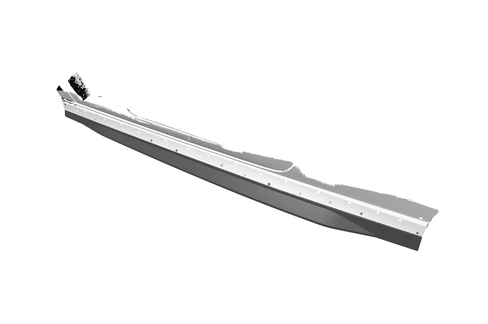 Seitenschweller für Audi A3 8V Cabrio S-Line SS539 Schwarz Strukturiert