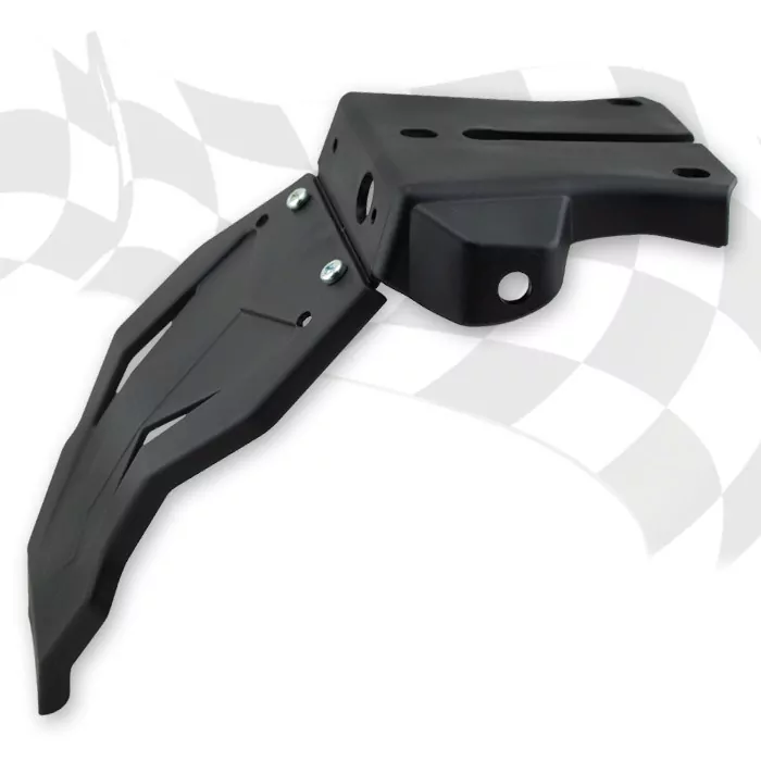 Kennzeichenhalter | UNIVERSAL | ABS | schwarz mit Spritzschutz | *Rücklicht 284307/284310/284311