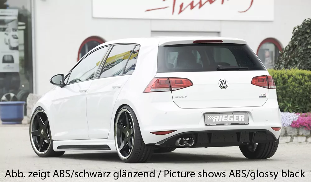 Rieger Heckeinsatz für VW Golf 7 - 3-tür. 10.12-12.16 (bis Facelift) carbon optik