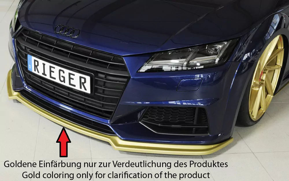 Rieger Spoilerschwert für Audi TTS (8J-FV/8S) | Roadster 07.14-08.18 (bis Facelift) für orig. S-Line-Frontschürze