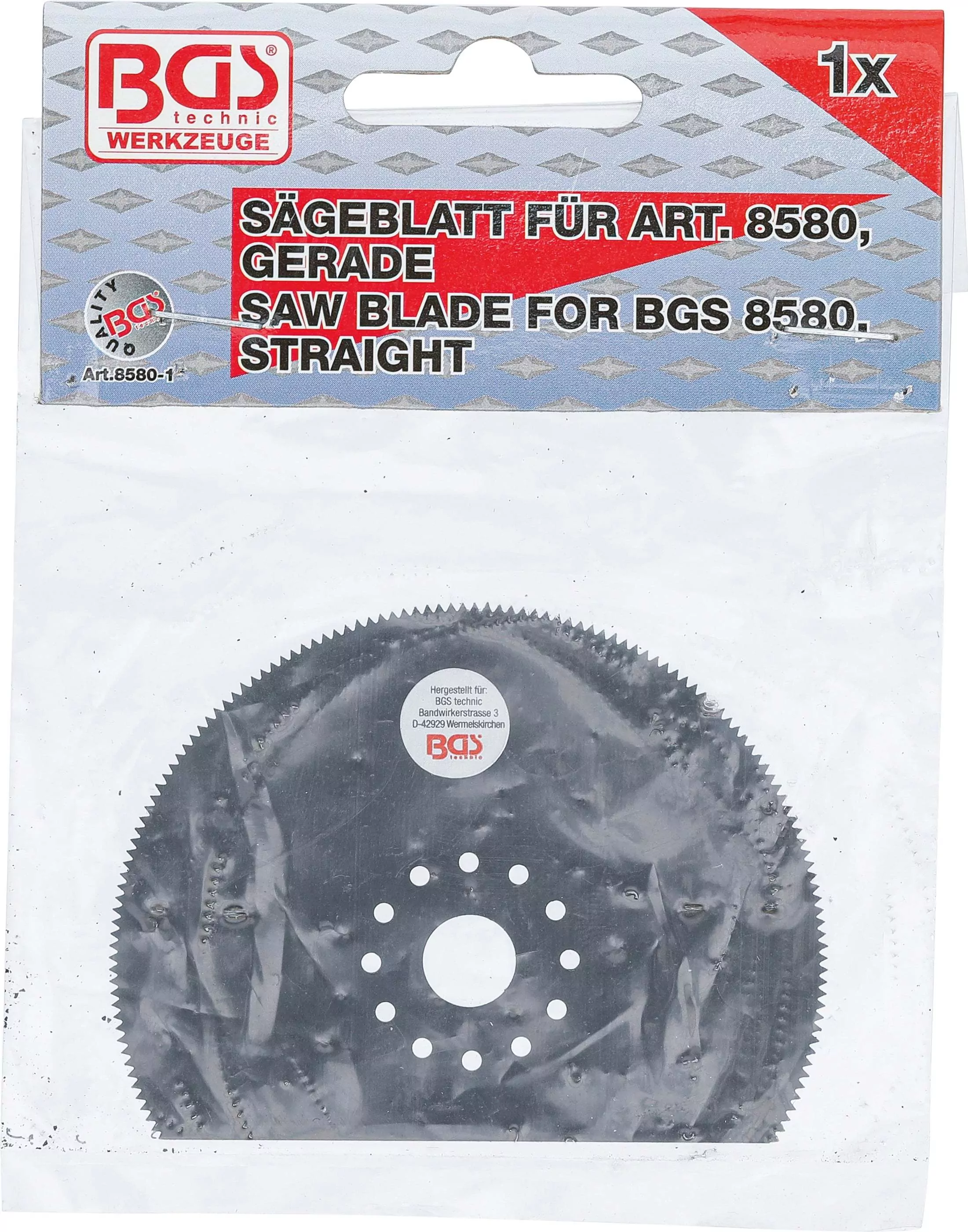 Sägeblatt, gerade | für Art. 8580