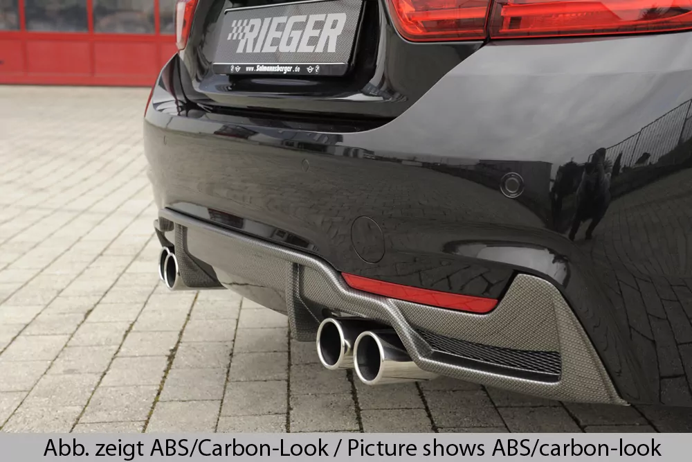 Rieger Heckeinsatz für BMW 4er F32  (3C) | Coupé (3-tür.) 11.12-06.15 (bis Facelift) nur für M-Paket-Heckschürze