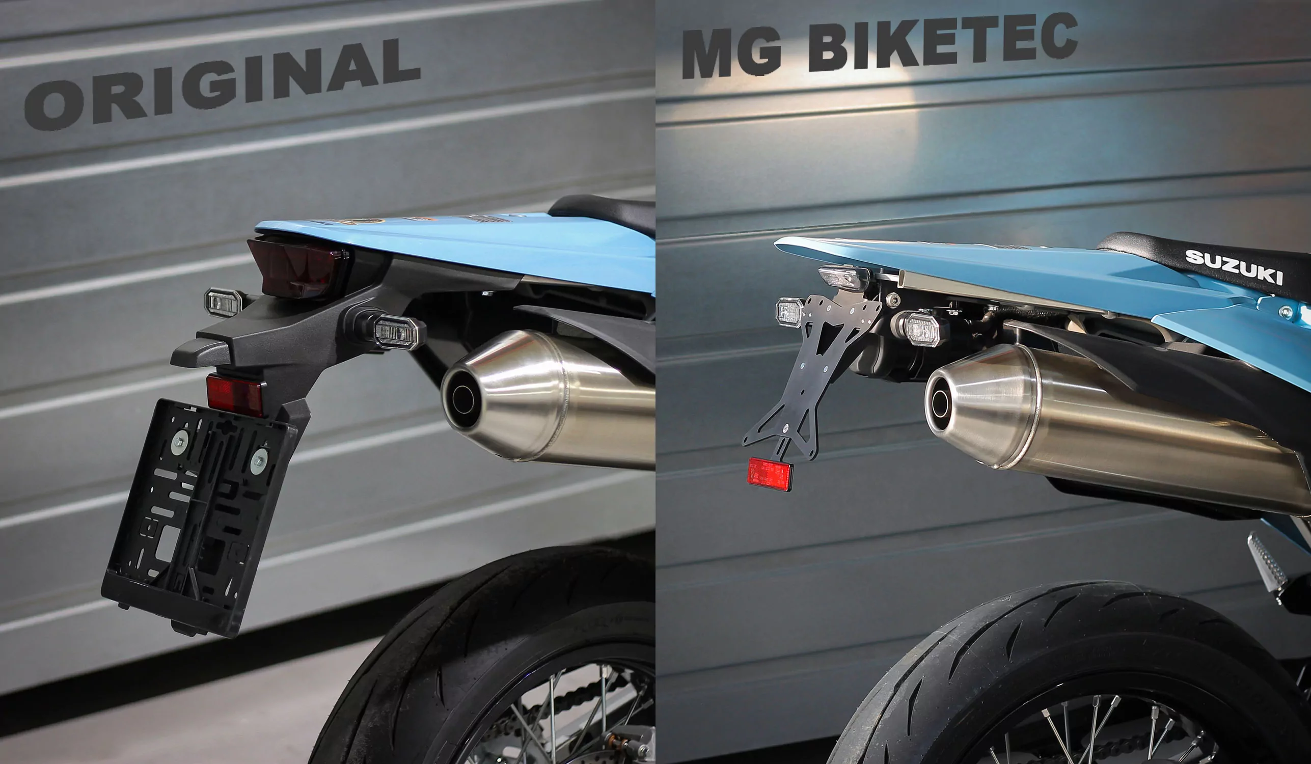 MG Biketec Kennzeichenhalter für Suzuki DR-Z 4 SM ab 2025