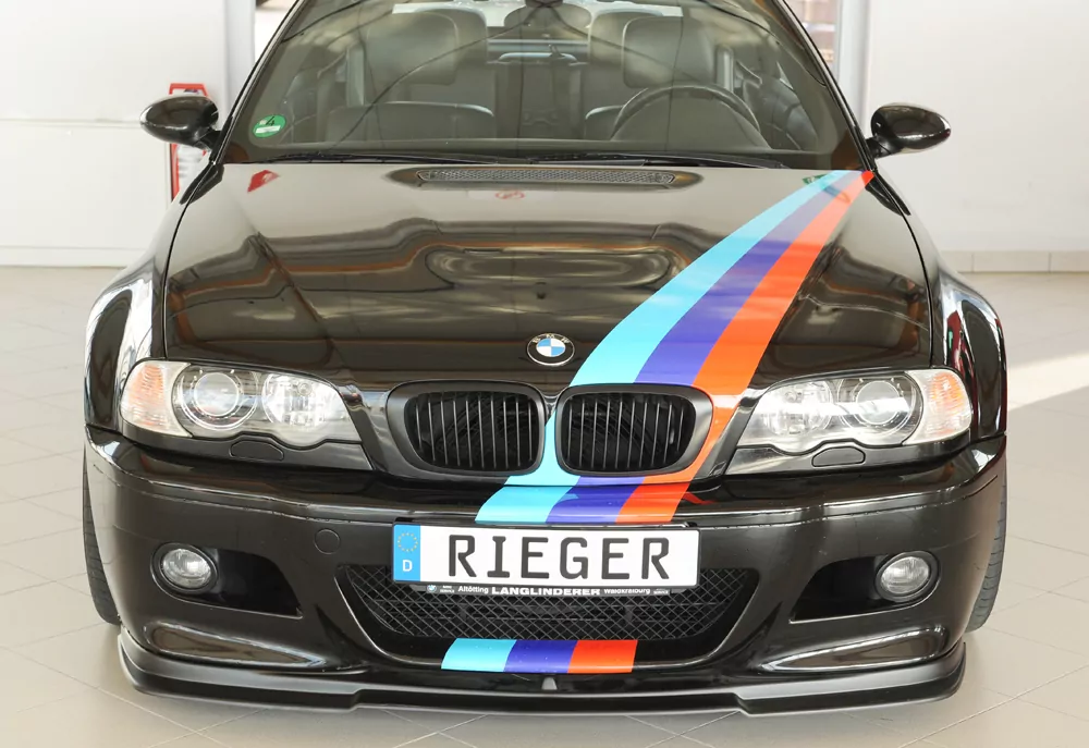 Rieger Spoilerlippe für BMW 3er E46 M3 - Cabrio 06.00- carbon optik