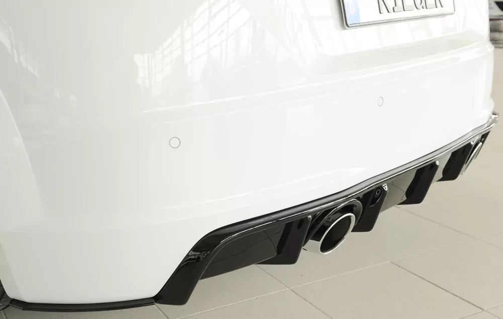 Rieger Heckeinsatz für Audi TT (8J-FV/8S) - Roadster 09.18- (ab Facelift) schwarz glanz