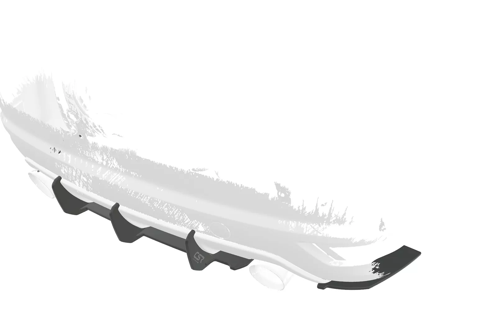 Racing Diffusor / Heckansatz für Ford Focus MK2 ST HA340