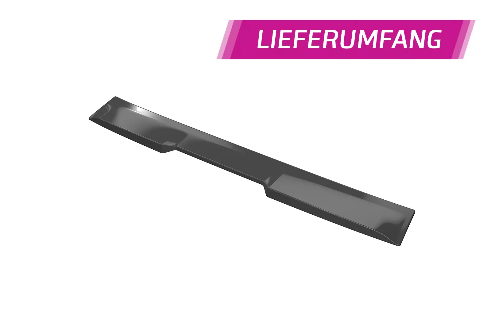 Heckscheibenblende für BMW 5er G30 Limousine HSB101 Schwarz Strukturiert