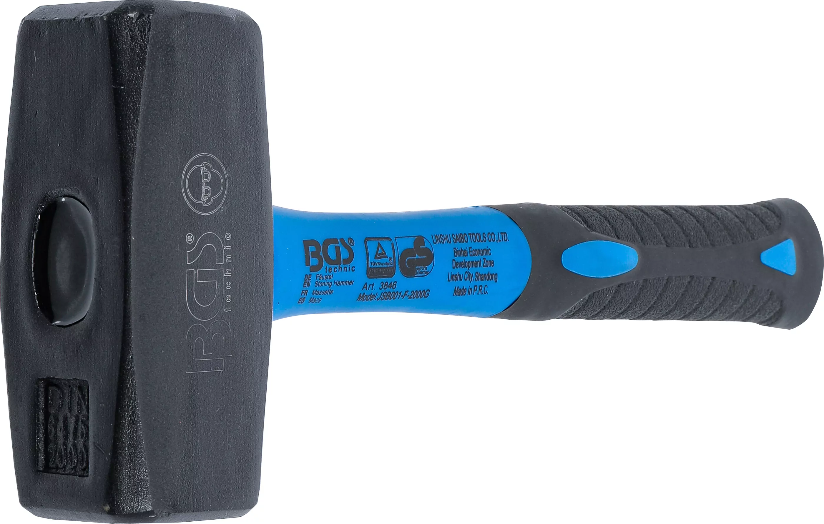 Fäustel | Fiberglasstiel | DIN 6475 | 2000 g