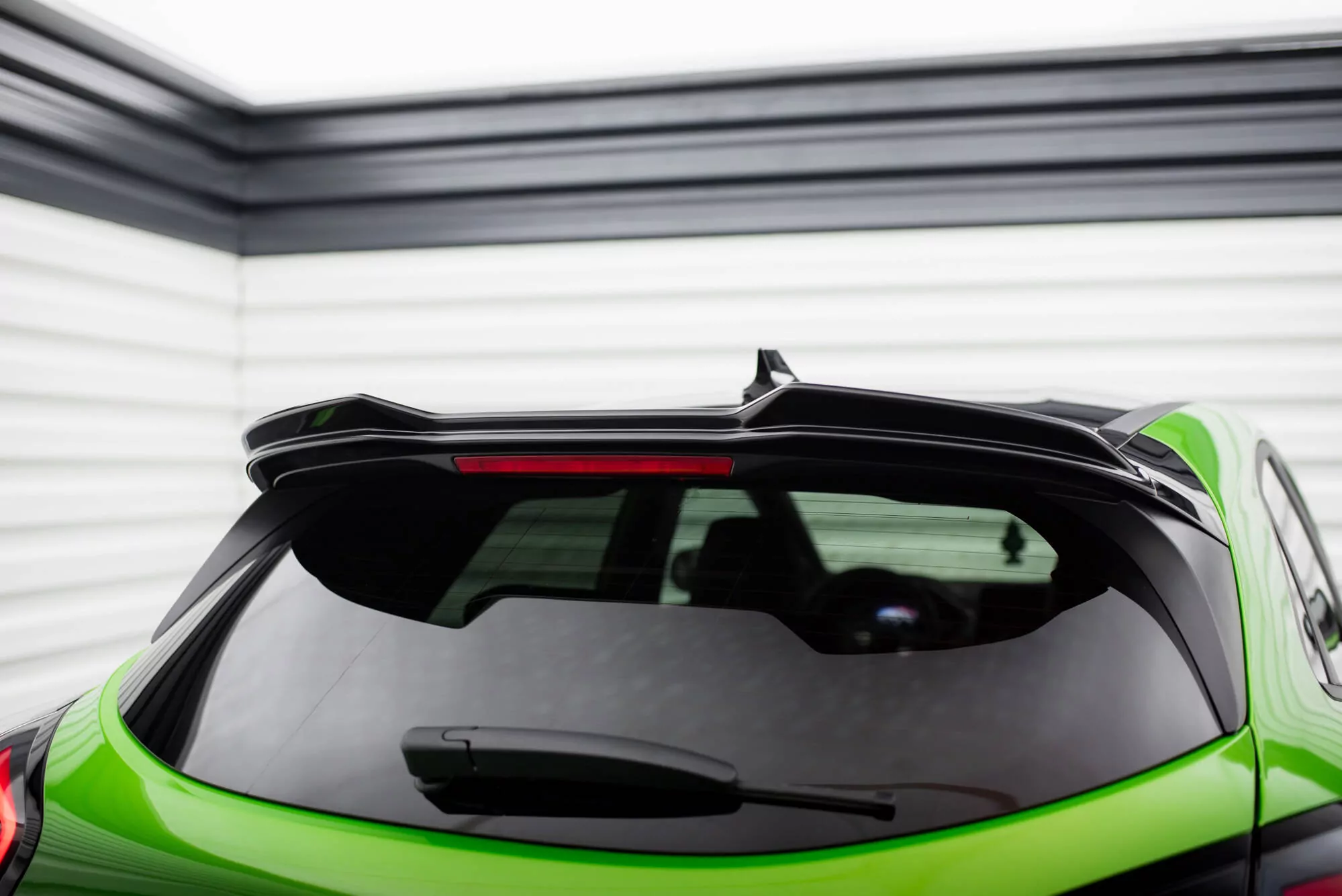 Spoiler CAP Für 3D Ford Puma ST / ST-Line X Mk1 Schwarz Hochglanz