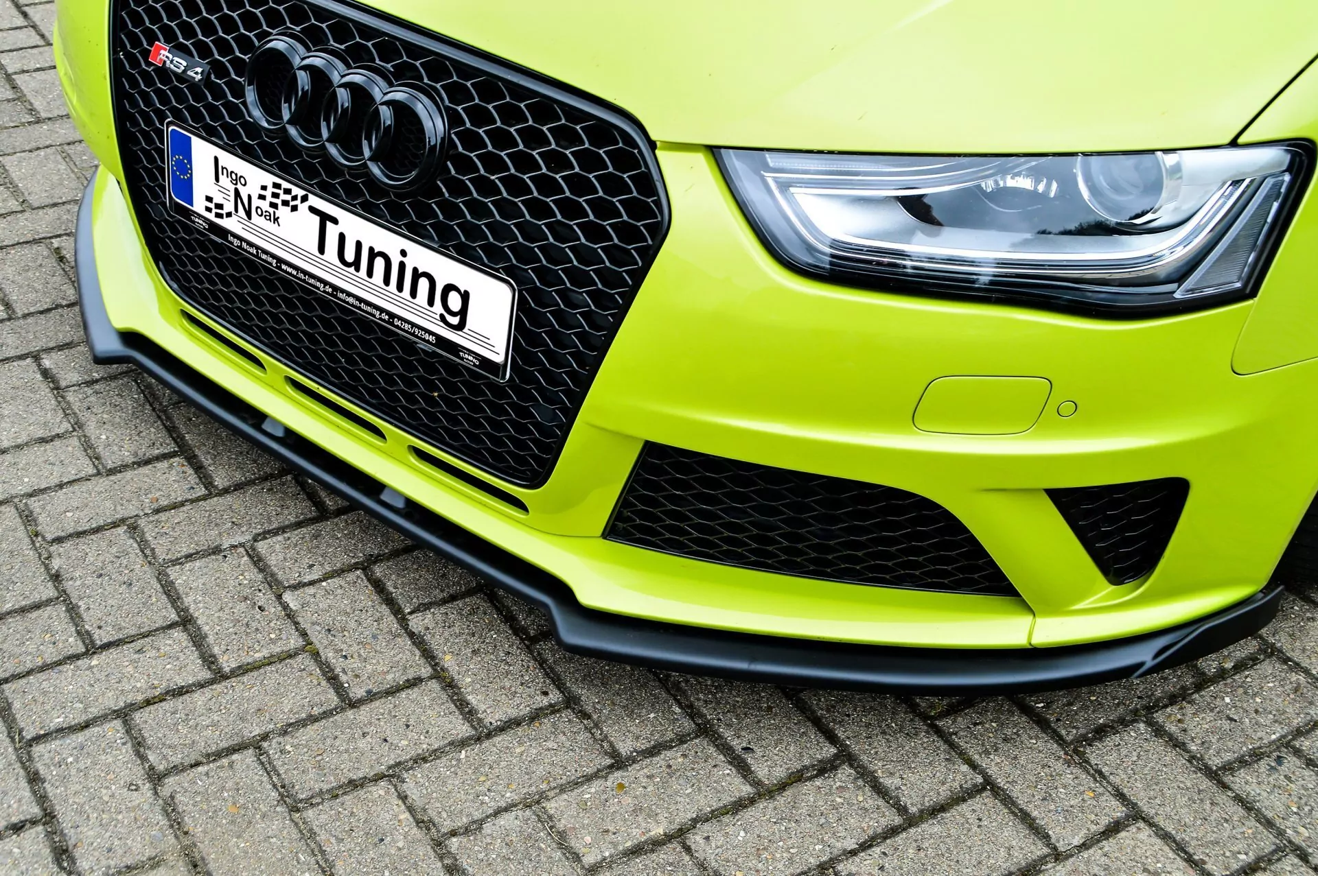 Cup Frontspoilerlippe mit Wing für Audi RS4 B8 Bj. 2012-2015