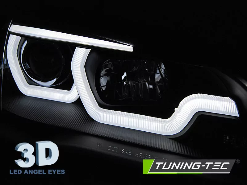 HEADLIGHTS TUBE LIGHT DRL BLACK fits BMW X5 E70 07-13