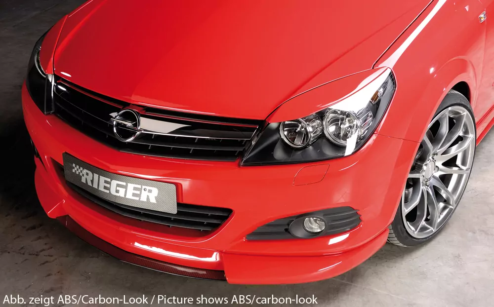 Rieger Spoilerschwert für Opel Astra H GTC - 3-tür.  für Spoilerlippe 51230 carbon optik