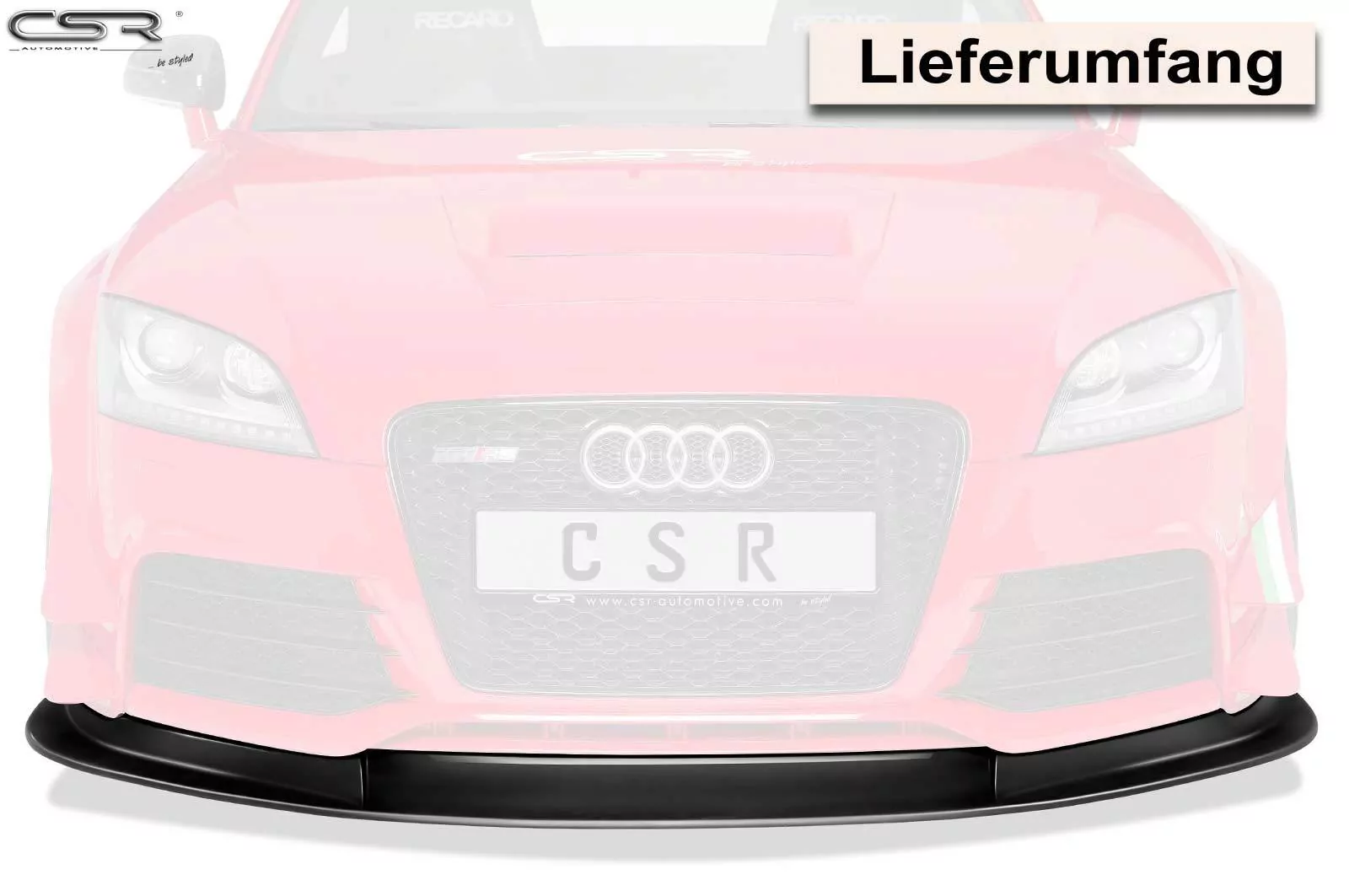 Cupspoilerlippe mit ABE für Audi TT RS 8J im DTM-Style CSL317