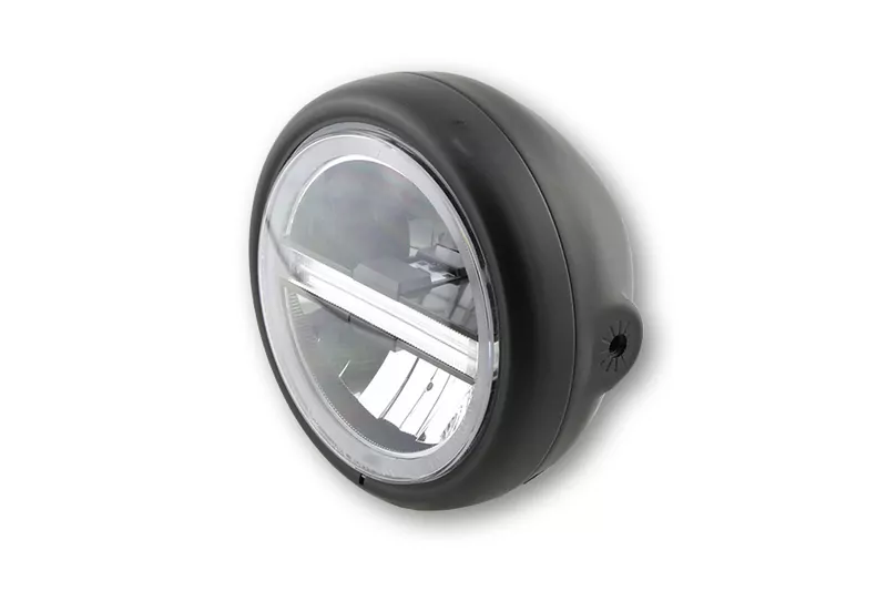 HIGHSIDER 5 3/4 Zoll LED-Scheinwerfer PECOS TYP 6 mit TFL, schwarz matt E-geprüft