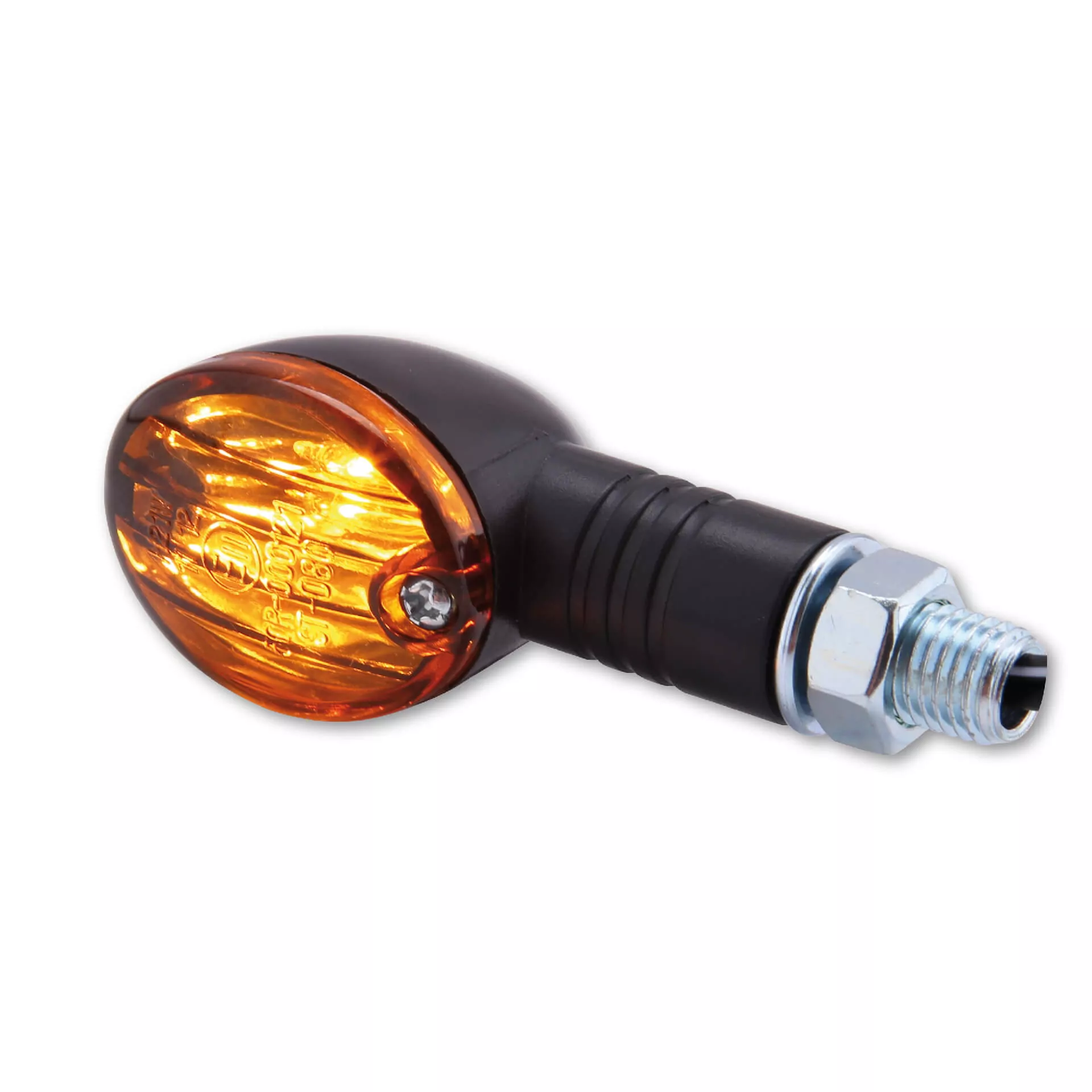 HIGHSIDER smart Micro-Flash Glühlampen Mini-Blinker Gehäuse Schwarz / Linse Rauchgrau (Paar), Vorn & Hinten