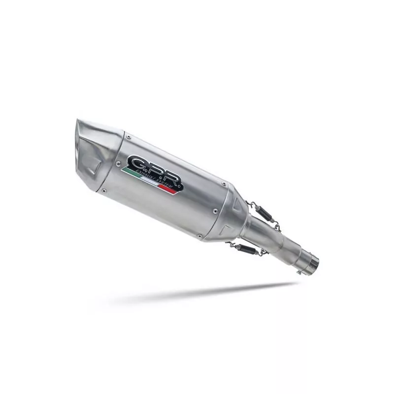 GPR Exhaust für Ktm Duke 390 2021-2024, Furore Evo4 Nero, Homologated legal slip-on exhaust including removable db killer and li