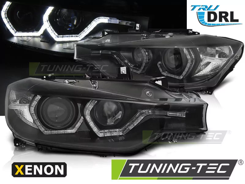 XENON HEADLIGHTS ANGEL EYES LED DRL BLACK fits BMW F30/F31 10.11 - 05.15