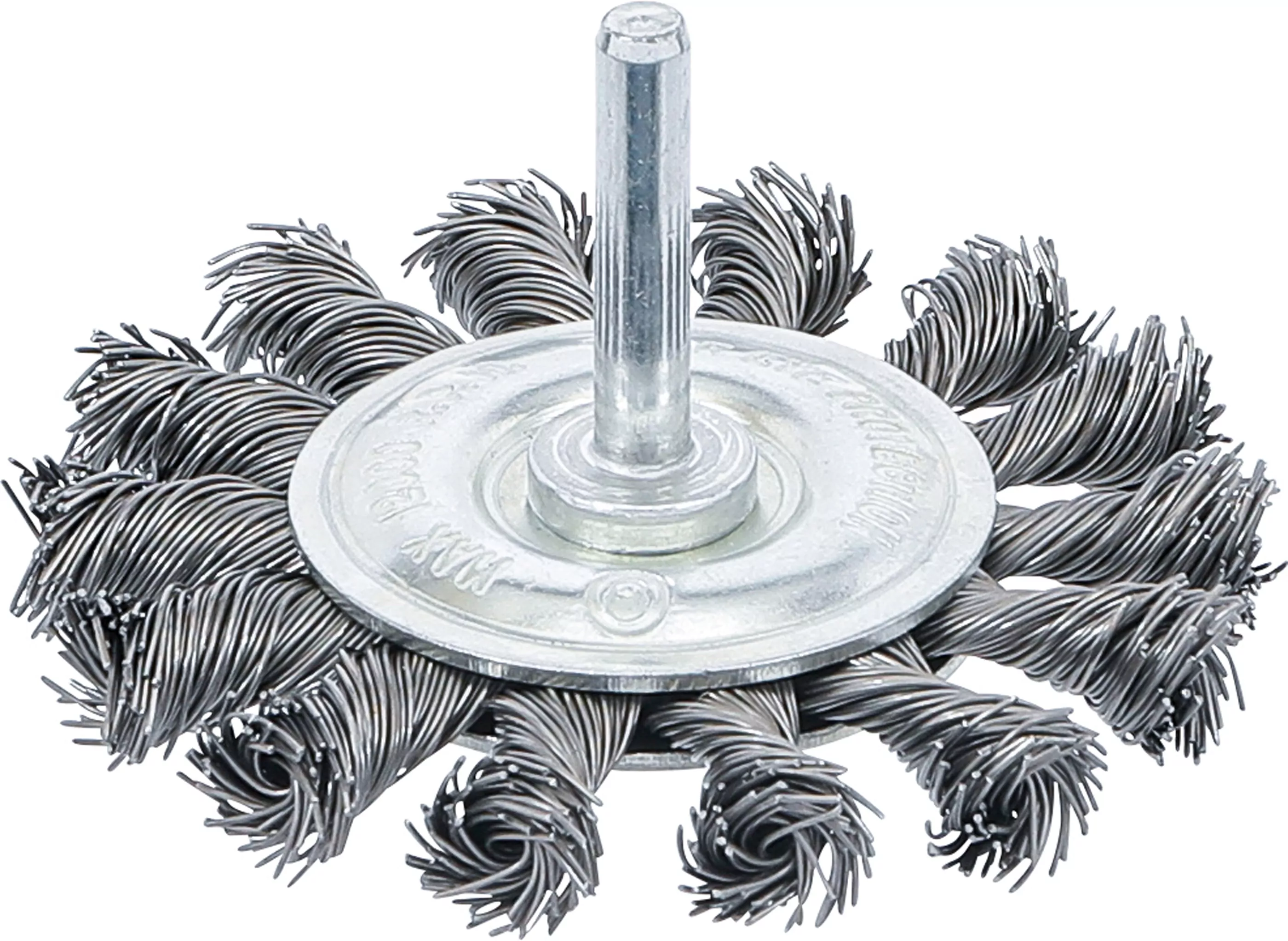 Scheibenbürste | Antriebswelle 6 mm | gezopft | Ø 75 mm