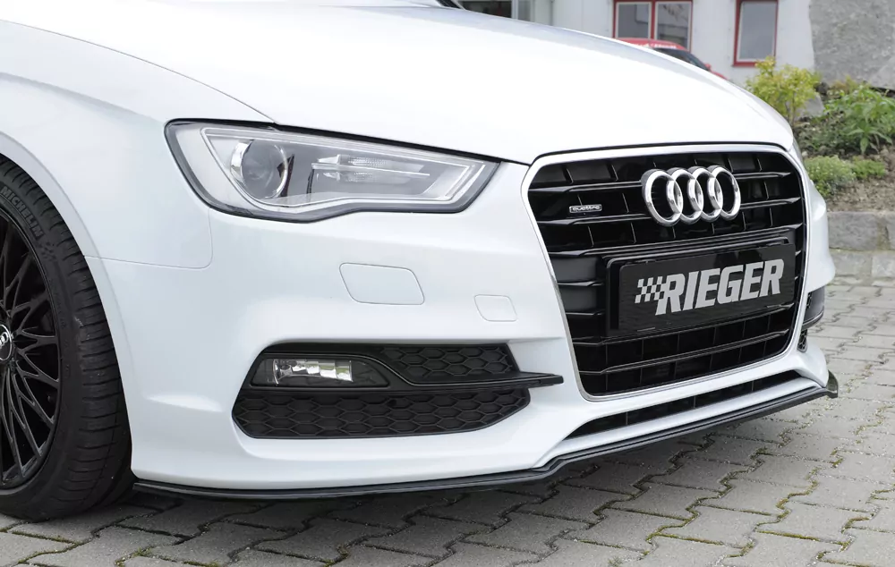 Rieger Spoilerschwert für Audi A3 (8V) | 3-tür. (Cabrio 8V7) 07.12-08.16 (bis Facelift) für orig. S-Line Frontschürze
