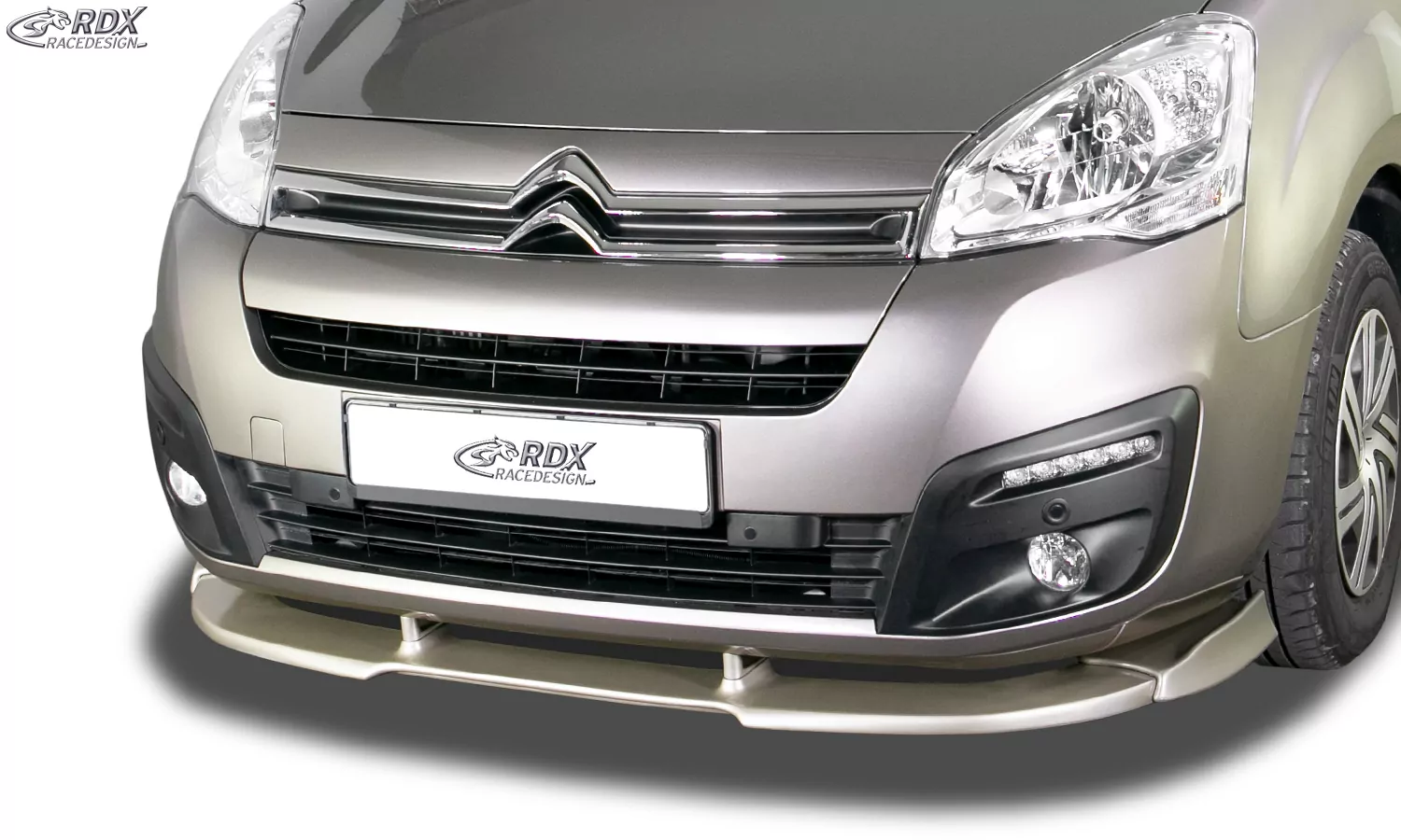 RDX Frontspoiler VARIO-X für CITROEN Berlingo 2015-2018 (Typ 7) / für PEUGEOT Partner 2015-2018 (Typ 7) Frontlippe Front Ansatz Vorne Spoilerlippe
