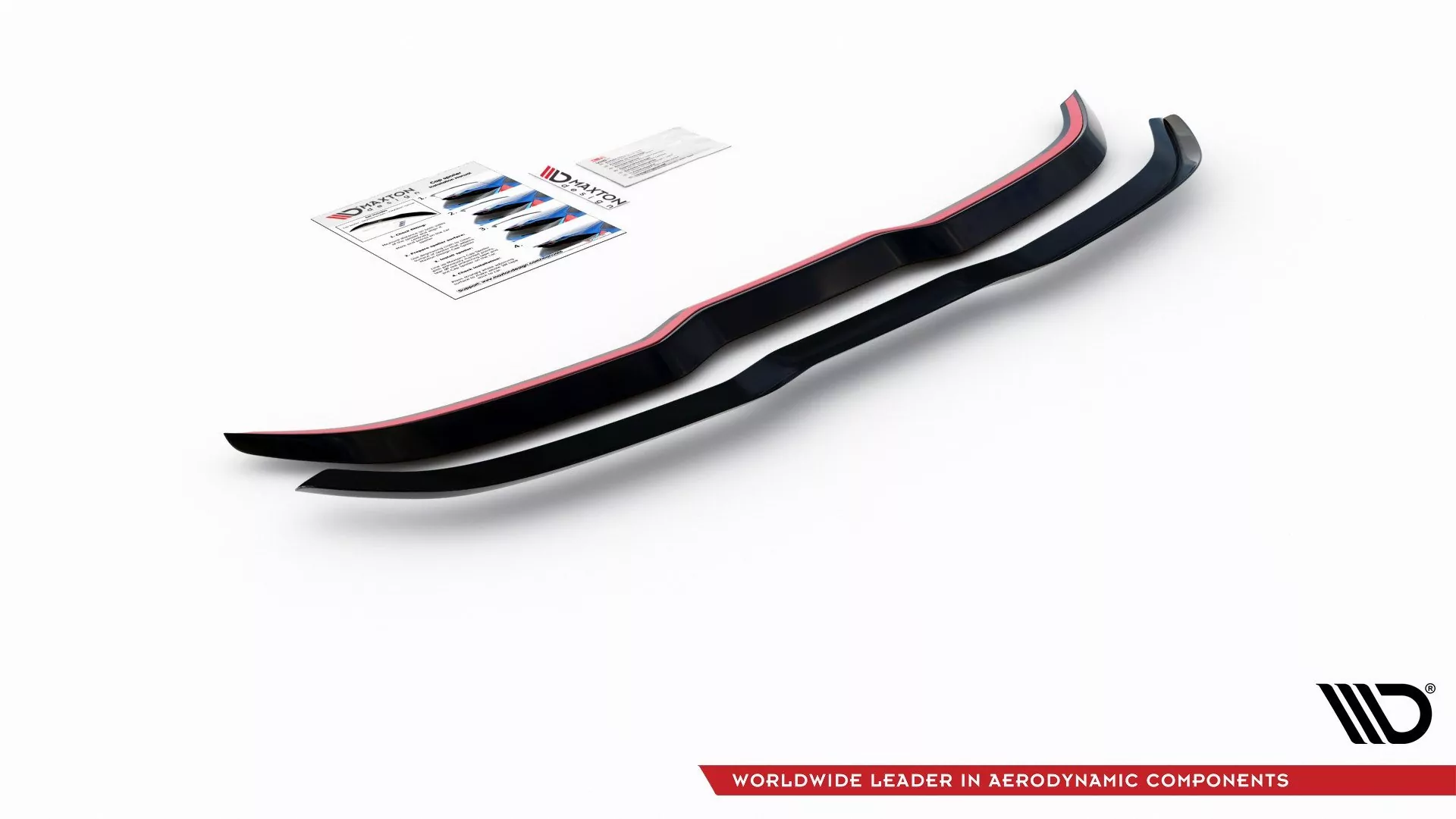 Spoiler CAP Für V2 Ford Focus Hatchback ST Mk4 Schwarz Hochglanz