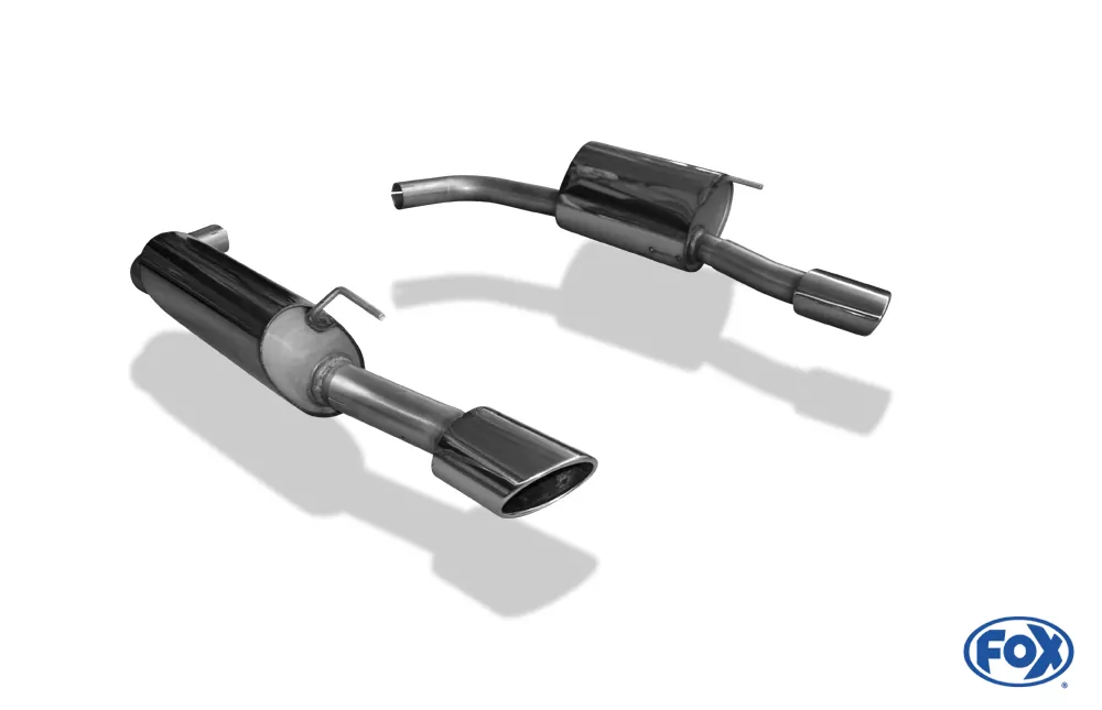 Jaguar XK8/ XKR Typ QEV/ QDV  Endschalldämpfer rechts/links Ø63,5 - 115x85 Typ 38 rechts/links